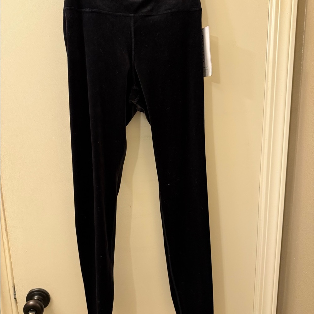 Athleta Black Velvet Leggings